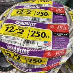 New MC Metal Clad Cable 12/2 250ft 