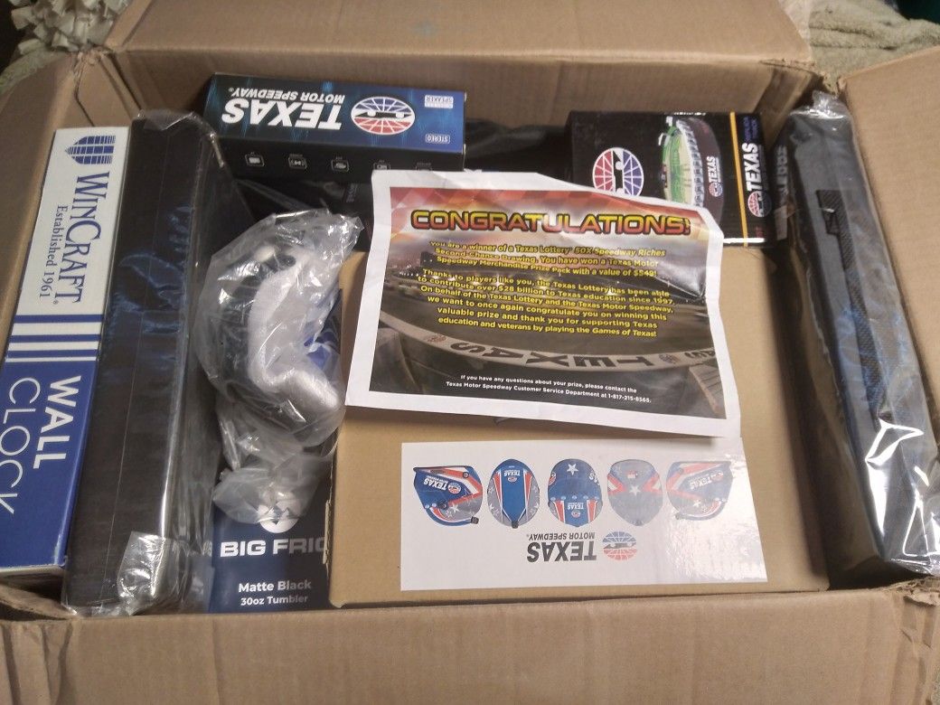 Texas Lottery Texas Motor Speedway Ultimate Prize valued at $549.00