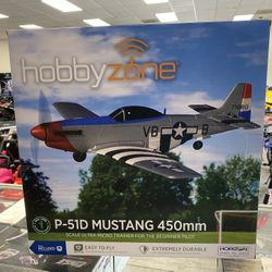 Hobbyzone P-51D Mustang 450MM Beginner Pilot Rc Plane