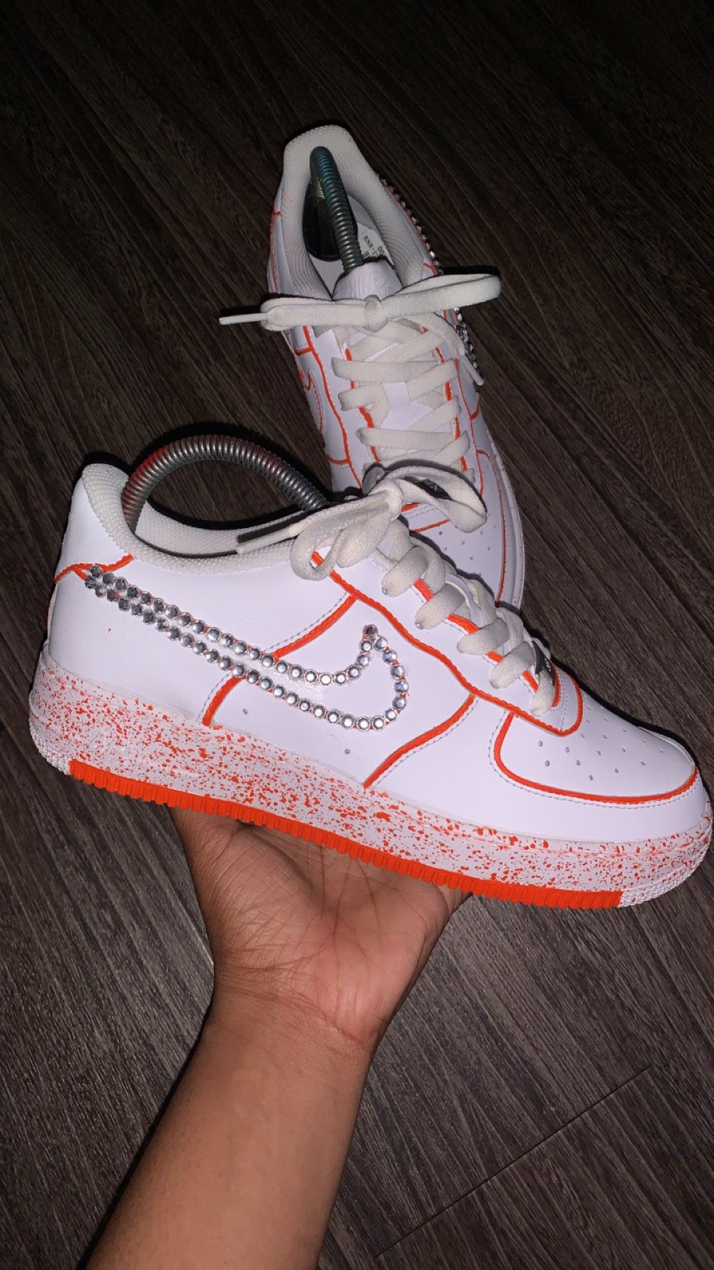 Custom Prom Air Forces 1s