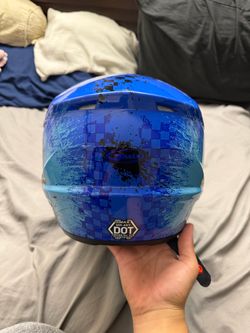 GMAX MX-46Y Youth Motocross Helmet Blue