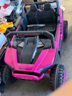 Pink Kids Ride-On UTV Electric Toy Car