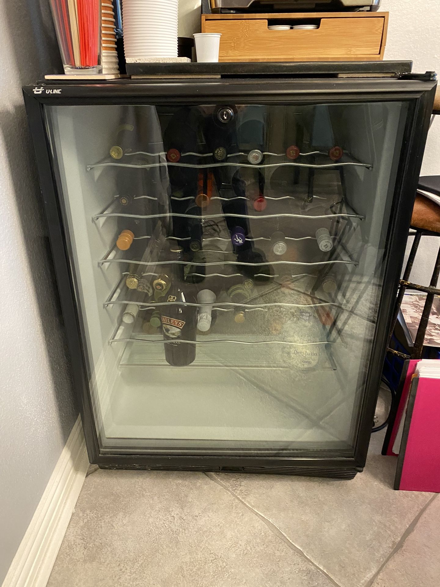 U-LIne Wine Fridge 34” Tall/24” Width/22-1-2 Depth