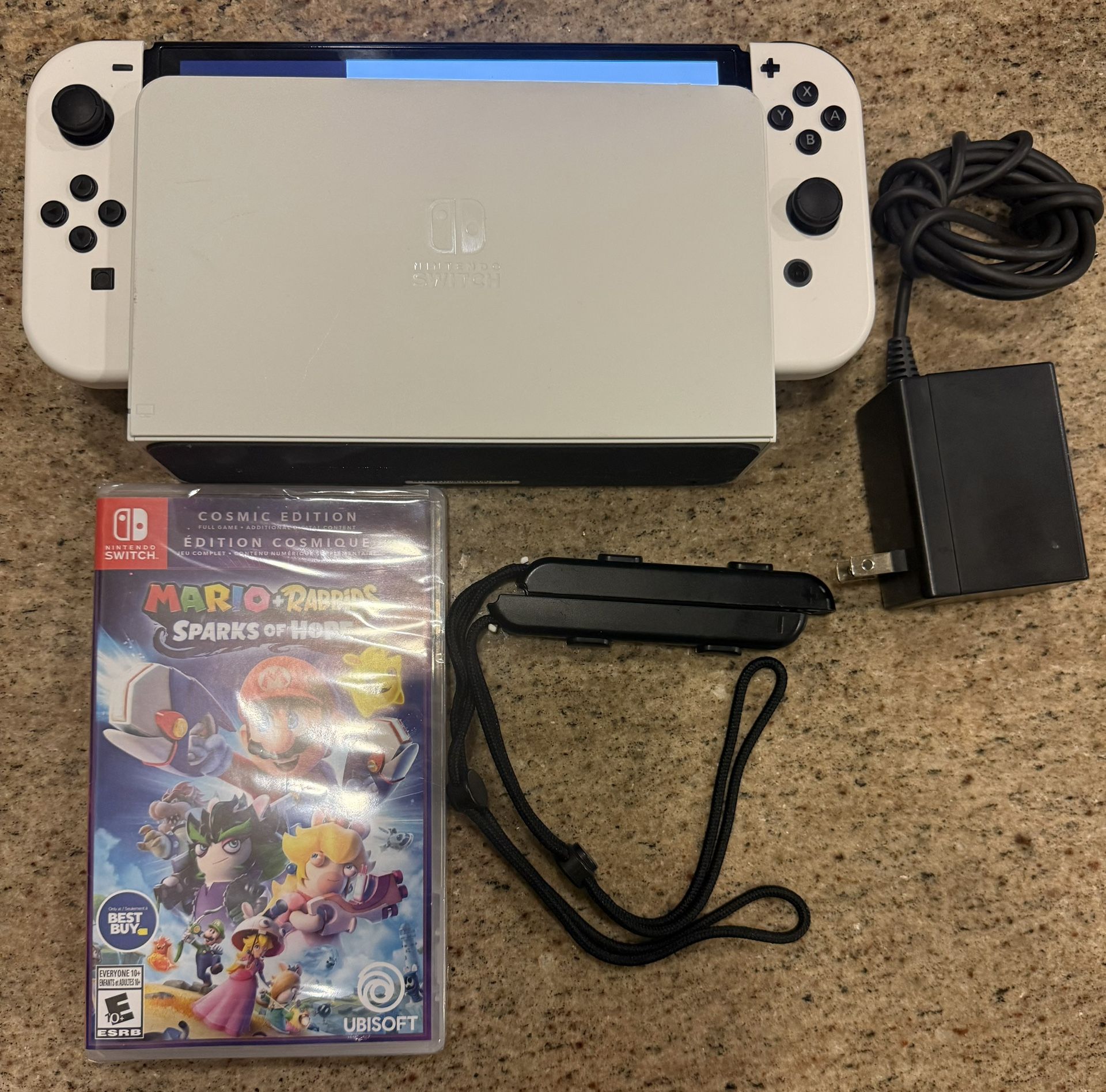 Nintendo Switch v2 (OLED Edition) Full Set + Mario Rabbids