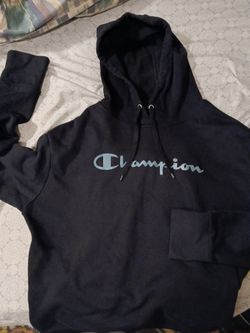 Champion Black Hoodie Sweater