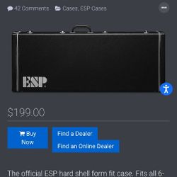 ESP CECFF Guitar Case. Like New. 