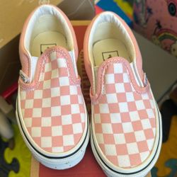 Kids Pink Slipper Vans 