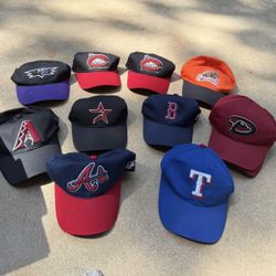 A Assortment Of Kids Baseball Caps