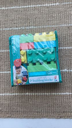 *Baby Legos SUPER SOFT * NEVER OPENED BRAND NEW! Infantino 1st Building Blocks