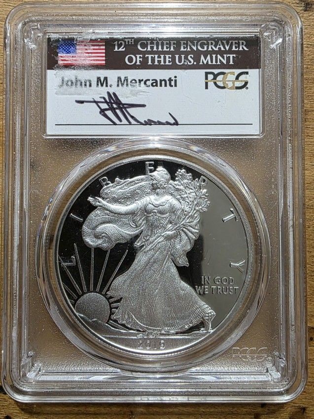 2019 Silver Eagle (Graded And Signed)