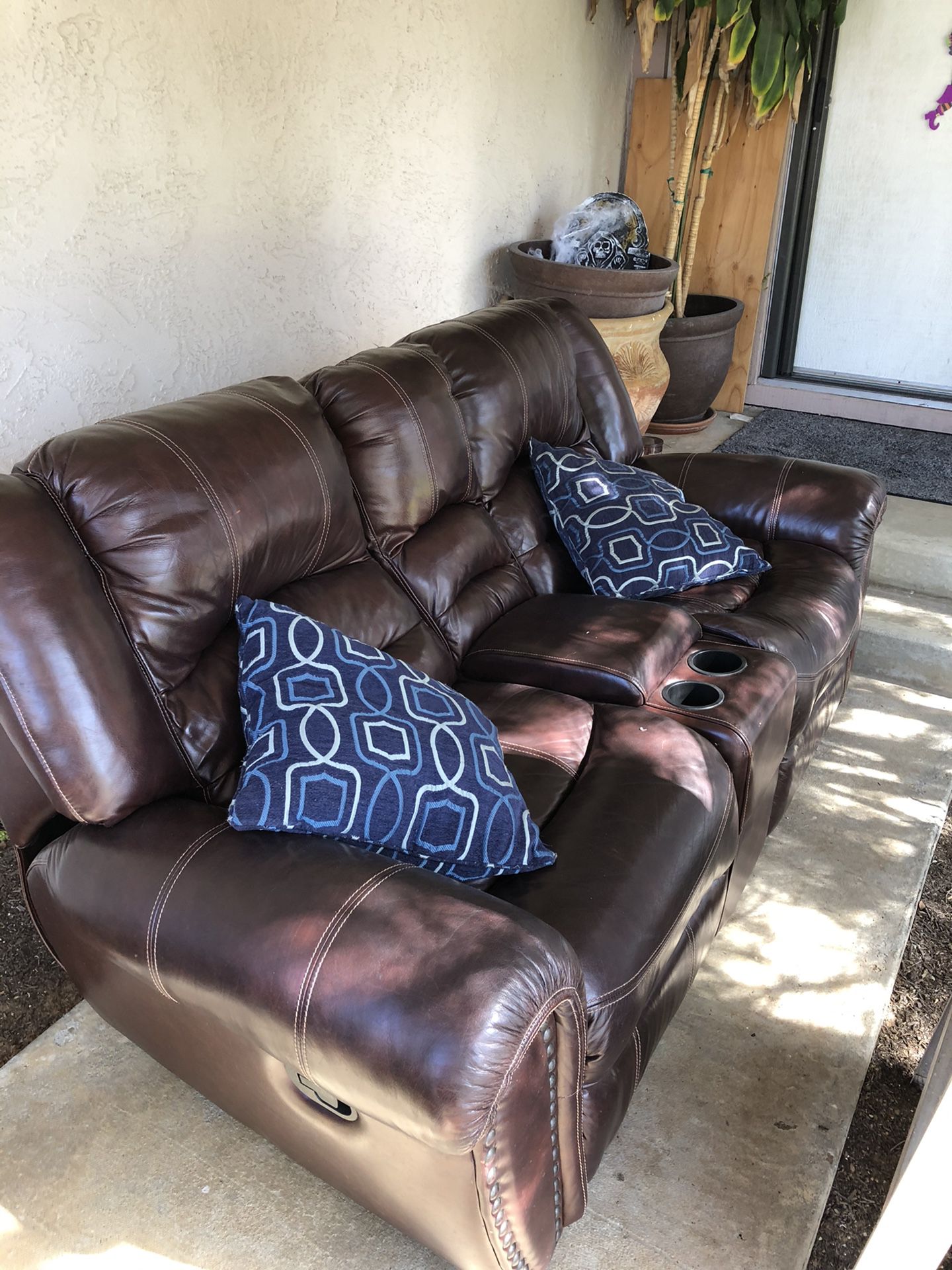 2 Leather Sofas FREE! You Haul Them.