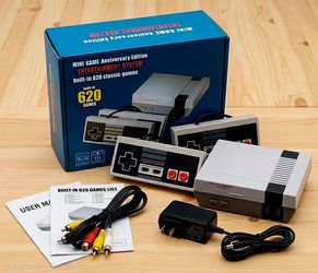620 Built-in Classic NES Games Mini Console with Controllers NEW
