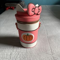 Loungefly Hello Kitty Pumpkin Spice Latte Crossbody Bag Purse NWT