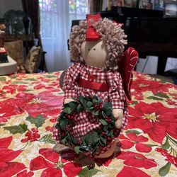Christmas decoration Country angel weighted bottom