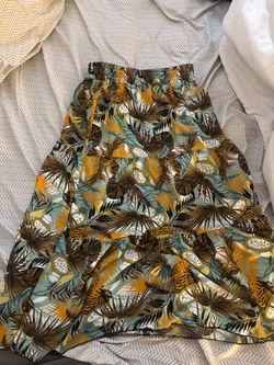 Long tropical skirt