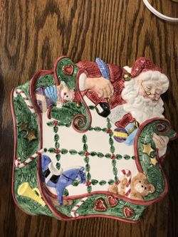 Fitz and Floyd Christmas plate 1994