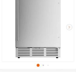 24 in. Singe Zone Beverage and Wine Cooler in Stainless Steel