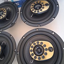 JENSEN 2 PAIRS 6.5 INCH 3 WAY 250 WATTS CAR SPEAKER 