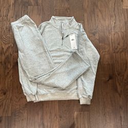 All Grey Alo Set Size M
