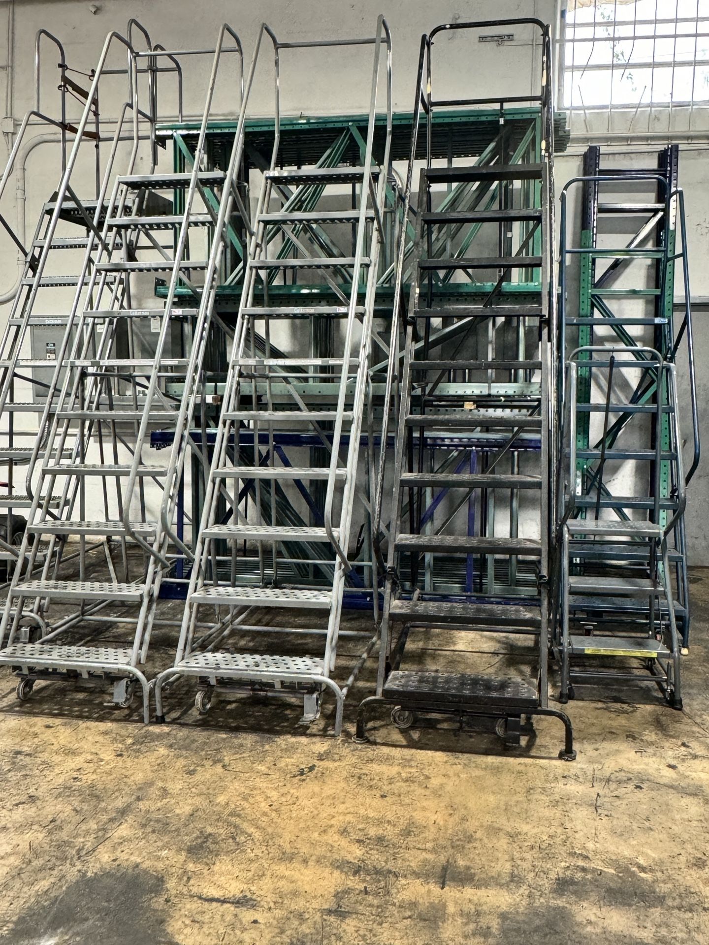 WAREHOUSE ROLLING LADDERS USED ALL GREAT CONDITIONS