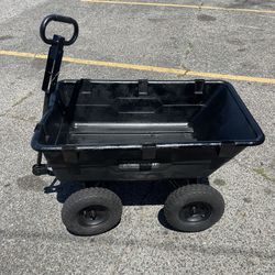 Strongway Poly Garden Wagon - 1200- Lb. Capacity, 40in.L x 25in.W