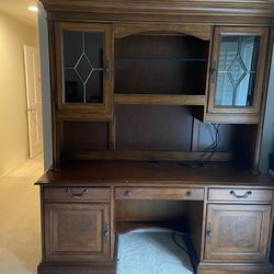 Beautifully crafted Tuscan Desk With Hutch
