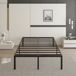 QUEEN 14” BLACK METAL BED FRAME👇CROSSROADS 👇