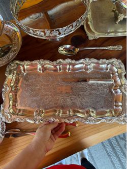 Beautiful silver tray