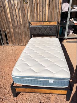 Gazhome Xl Twin Bed frame with charging station