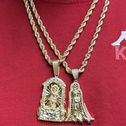 Saint Lazaro  pendant necklace $120 2 for $200