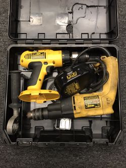 Dewalt cordless and cord drill set