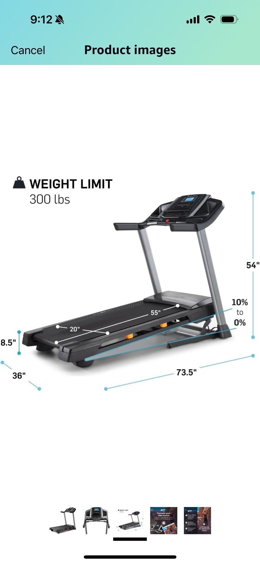 NordicTrack NTL17915 T 6.5 S Treadmill