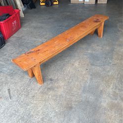 LOW WOODEN BENCH