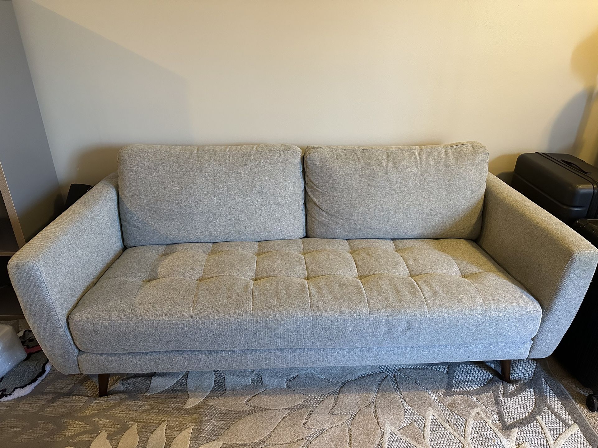 Live Well 77" Grey Fabric Sofa
