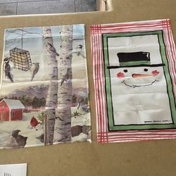 Christmas Garden Flags 2 For $5