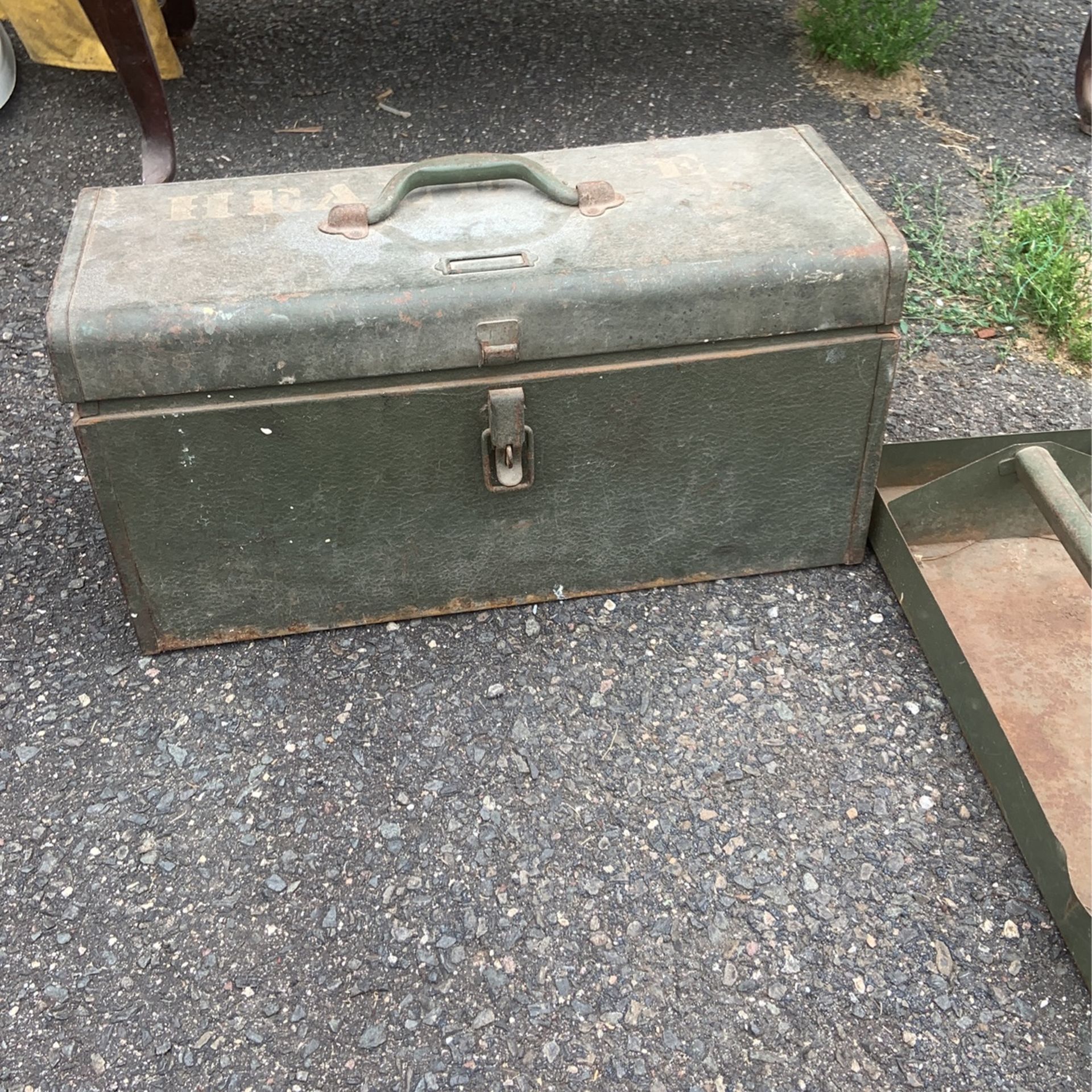 Vintage Tool box, Metal, Vintage
