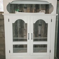 Farmhouse Hutch / Coffee Bar / Armoire/ Cabinet