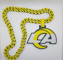 3D Printed LA Rams Hype chain/ Necklace / Football Chains