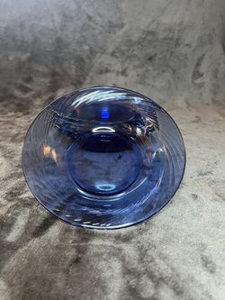 Pyrex Fiesta Cobalt Blue Swirl Cereal/ Soup Bowl Vintage 