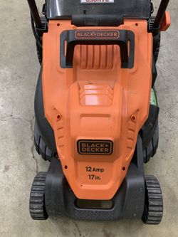 BLACK DECKER Electric Lawn Mower 12 Amp 17 Inch Corded