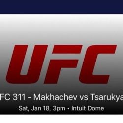 UFC 311: Makhachev Vs Tsarukyan Tickets 