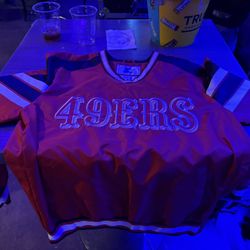Men’s Medium Pullover 49ers Jacket 