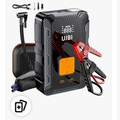 Car Jump Starter with Air Compressor, UIBI 3500A Car Battery Jump Starter Pack with 160PSI Portable Tire Inflator, Type-C PD45W, 12V Lithium Battery J