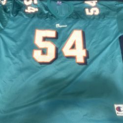 Vintage Champion Zach Thomas Miami Dolphins #54 NFL Football Jersey Size 3XL