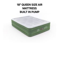 Bestway 18" Queen Air Mattress with Built-in Pump