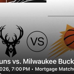 Suns vs Bucks ROW 6 Tickets