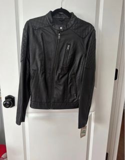 Levi’s Women’s Black Faux Leather Moto Jacket – Size L – NEW WITH TAGS