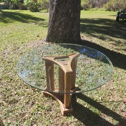 Large Glass Top Table