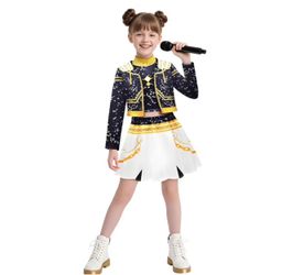 Girls size 10-12yrs 3-Piece zoey kpop demon hunters Costume Set