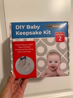 Baby Handprint Footprint Keepsake Ornament Kit (Makes 2